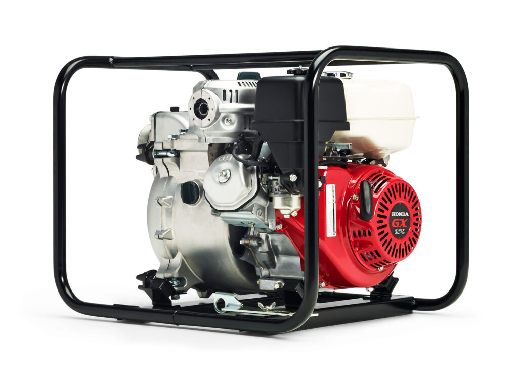 Honda 3-inch Trash Pumps & hoses, available from Nor-Kam Rentals